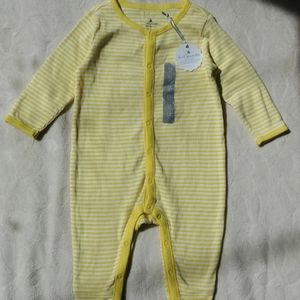 NEW! Baby Gap one piece unisex 100% cotton stripe